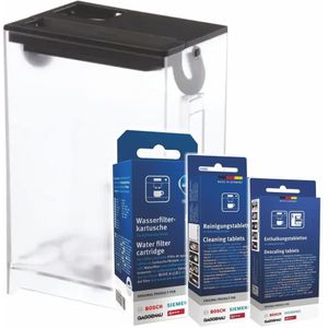 Siemens Onderhoudsset Koffiemachine Waterreservoir + Waterfilter + Ontkalker + Reiniger 00673864