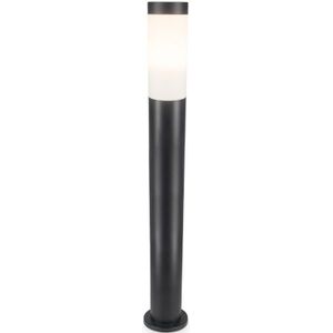 Dally LED Sokkellamp Zwart L – E27 fitting – IP44 Waterdicht – 110 cm – tuinverlichting – padverlichting