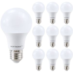 10x E27 LED Lamp - 8,5 Watt 806 lumen - 2700K Warm wit licht - Grote fitting - Vervangt 60 Watt