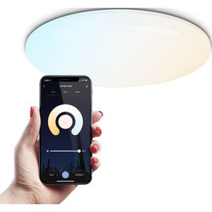 SMART LED Plafondlamp - RGBWW - WiFi en Bluetooth - 2400lm - Slimme Verlichting - 24W - Plafonniere - Ø29.5 cm - Rond