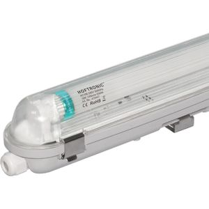 10x LED T8 TL armatuur IP65 120 cm koppelbaar incl. 18W 2520lm 140lm/W 6000K High Lumen LED buizen