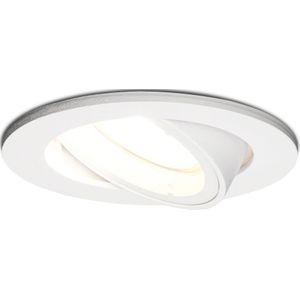 Dublin LED dimbare inbouwspot - Kantelbaar - Daglicht wit 6000K - incl. GU10 spot - Wit plafondspot - IP20 voor binnen