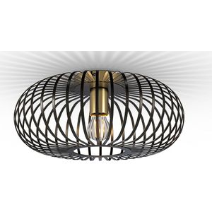 Cosmos - LED Plafondlamp - Dimbaar - E27 Fitting - Zwart met Goud