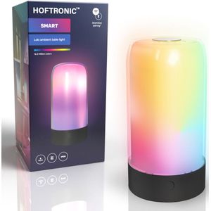 Loki smart LED tafellamp -  RGB - WiFi & Bluetooth - Flow Color - Ambient lamp - Muziek gestuurd - Lavalamp effect - 8 Watt - Google assistant & Amazon Alexa