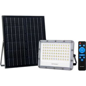 Helios Smart solar LED Breedstraler - Vervangt 100 Watt - 800 lumen -  6500K - IP65 - IK08 - 3 jaar garantie