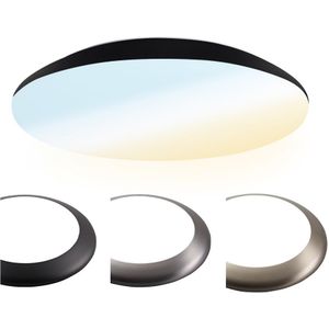 LED Bulkhead 30 cm - Plafondlamp - Wandlamp - 18W 2100 Lumen - CCT lichtkleur instelbaar - IK10 - Zwart - IP65 Waterdicht