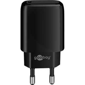 USB-C adapter - USB-C Oplader - Quick Charge - CEE 7/16 - USB-C adapter - 1 poorts - 20W - 3000mA  - 5V - Quick Charge - Zwart
