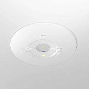 Parvos - LED Noodverlichting Inbouwspot - Wit - 1,6 Watt 330 Lumen - Wand/Plafond - Testknop - Verwisselbare Lens - 6500K Daglichtwit Licht