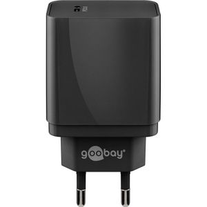 USB-C adapter - USB-C Oplader - Quick Charge - CEE 7/16 - USB-C adapter - 1 poorts - 18W - 3000mA  - 5V - Quick Charge - Zwart
