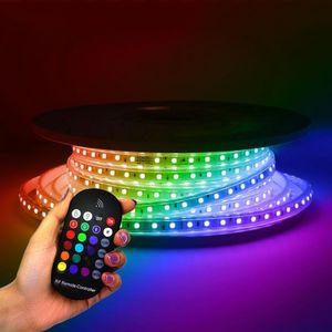 RGB LED Strip 25m - Lichtslang 60 LEDs/m - IP65 waterdicht voor binnen en buiten - Plug & Play - SMD 5050 - Flex60 Series
