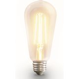 Smart E27 LED filament lamp - ST64 - Wifi & Bluetooth - 806lm - 7 Watt - Warm wit tot koud wit