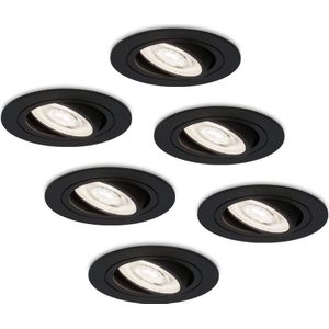 kalb | LED 12 VDC inbouwspot Inbouwspot voor meubels incl. bevestigingsring, metaal chroom met ABS, 2W (neutraal wit