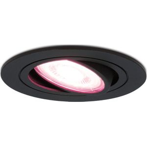 Miro slimme LED inbouwspot - WiFi & Bluetooth - Dimbaar via app - Kantelbaar - RGBWW - 5.5W - GU10 - Zwart - IP20 voor binnen