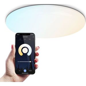 SMART LED Plafondlamp - RGBWW - WiFi en Bluetooth - 3000lm - Slimme Verlichting - 30W - Plafonniere - Ø42 cm - Rond