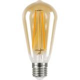 E27 LED filament Lamp - 2.5 Watt ST64 - 170 Lumen met 15.000 branduren - 1800K Extra warm wit - Vervangt 40 Watt - 2 Garantie