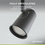 Riga LED Plafondspot Zwart - Draaibaar en Dimbaar - GU10 Fitting - Opbouw spot voor woonkamer - LED Plafondlamp