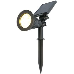 Solar LED Tuinspot Bend PIR met bewegingssensor 3000K warm wit Prikspot