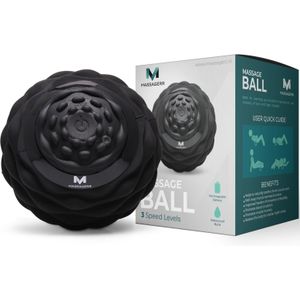 Massagerr - Vibrerende Massagebal - Moderne Lacrosse Bal - 4 Tril Niveaus - Massage Roller voor Rug en Voeten