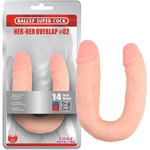 Dubbele Dildo Overlap 18 x 4cm