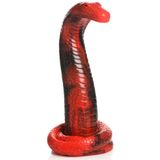 King Cobra - Siliconen Dildo - Rood