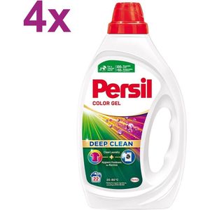 Persil - Color Gel - Deep Clean - Vloeibaar Wasmiddel - 4x 990ml - 88 Wasbeurten