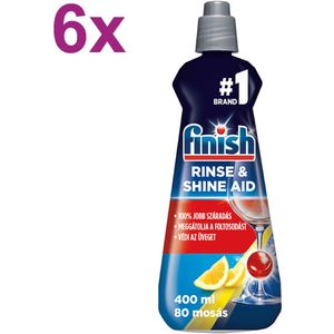 Finish - PowerBall - Shine & Protect Rinse Aid - Lemon - Glansspoelmiddel - 6x 400ml