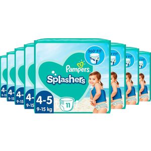 Pampers - Splashers - Wegwerpbare Zwemluiers - 9-15kg - Maat 4-5 - 88 Stuks