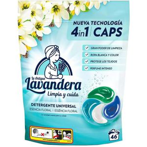 Lavandera - Universal - 4in1 Wascapsules – Voor Wit & Gekleurd Wasgoed – Floral Geur - 46 Wasbeurten