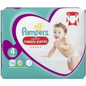 Pampers - Active Fit - Nappy Pants - Luierbroekjes - Maat 4 - 8-14 kg - 96 Stuks