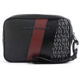 Armani Exchange - Toilettas - Zwart - Heren - 15 x 23 x 6 cm - 100% Polyester