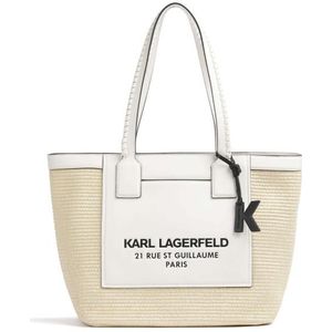 Karl Lagerfeld Raffia Shopper beige