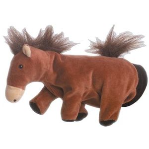 Pluche Handpop Paard 22 cm