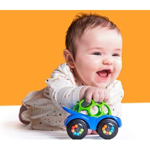 Oball babyauto rammelaar blauw