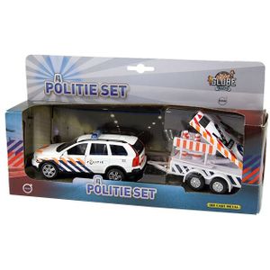 Kids Globe Die-cast Politie Volvo XC90 met Pijlwagen NL