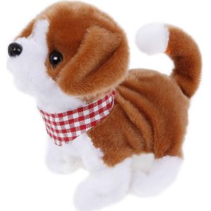 Take Me Home Loophond Pluche 17 Cm Junior Wit/Bruin