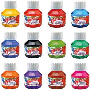 Waterverf aqua tint assorti | 12 x 50ml