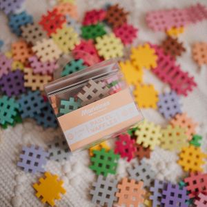 Mini wafel blokken pastel 35 stuks