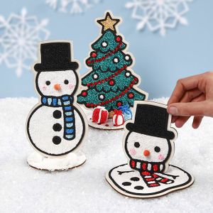 Knutselset sneeuwpop met kerstboom maken