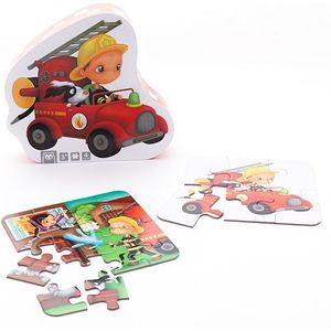 Eurekakids Puzzel 4 In 1 Brandweer - Vier Kinderpuzzels In Mooie Doos