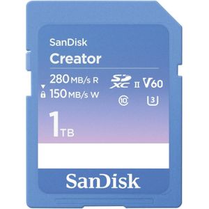 SanDisk - Creator SDXC-kaart - 1 TB - Class 10 - v60 Video Speed Class - UHS-II U3