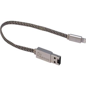 Intertech R-001 zilveren Cardreader-kabel voor alle apparaten met Lightning-connector (Bliksem, USB 2.0), Geheugenkaartlezer, Grijs