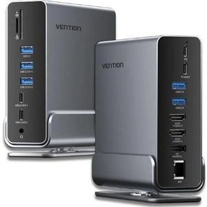Vention NB ACC DOCKING STATION 15IN1/USB-C MST TPUH0 (USB-C, 15 ports), Docking station + USB-hub