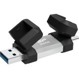 Silicon Power - C51 - USB Stick - Zilver - 256 GB - USB TYPE-A en TYPE-C