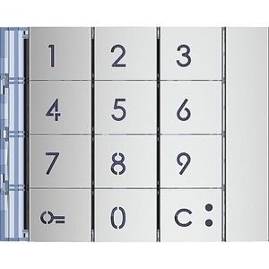 Bticino LEG 353001 Frontbl numeriek toetsenblok Am (Toetsenbord), Elektronica benodigdheden + Behuizing, Zilver