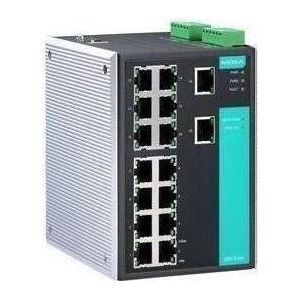 Moxa EDS-516A - Beheerde Ethernet-switch met 16 10100BaseT(X)-poorten, bedrijfstemperatuur 0 tot 60 °C (16 ports), Netwerkschakelaar