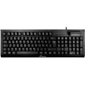 MediaRange TOETSENBORD QWERTY ZWART MROS115 met kabel SmartCard (DE, Bedraad), Toetsenbord, Zwart