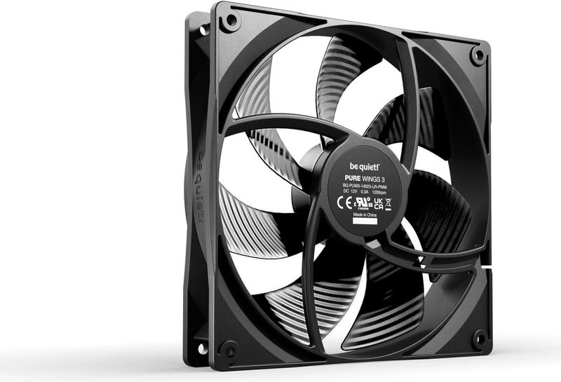 be quiet! - PURE WINGS 3 - PC Ventilator - Zwart - 140 mm - 3-Pack
