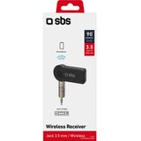 SBS - Kabelloser Ontvanger - Bluetooth Audio-Adapters - Zwart - Draadloze Ontvanger met 3,5 mm Aansluiting