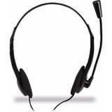 LogiLink - HS0052 - Kantoorheadset - Zwart - Bedraad