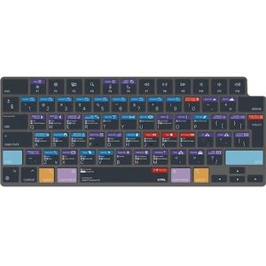 JCPAL Verskin Premiere Pro Snelkoppelingen Toetsenbordhoes voor MacBook Pro 14"/16" (M1 2021/M2 2023) (DE), Toetsenbord, Zwart